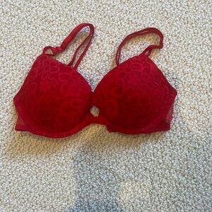 Victoria Secret 32B red lace bra